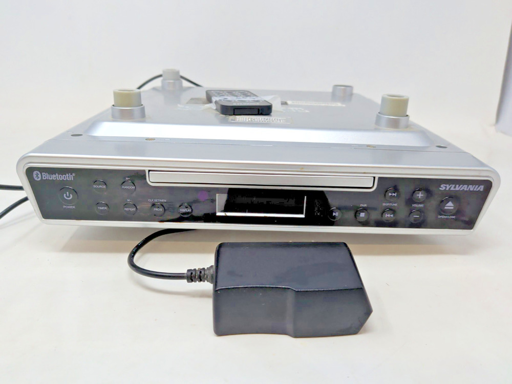 Sylvania Kitchen Under Cabinet Radio Bluetooth Cd Player & Remote SKCR2713-CS10